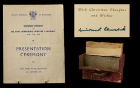 Winston Churchill Interest. A Full recording of the presentation ceremony at the Blackpool Opera