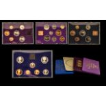 Collection Of Coin Sets. 4 in total to include 1982 Proof coinage Of Great Britain & Northern