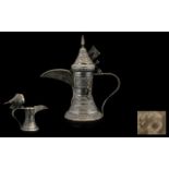Large Silver Omani Coffee Pot. Silver Omani coffee pot, lovely patina and decoration throughout,