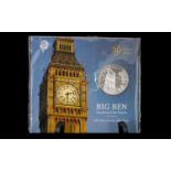 Royal Mint - United Kingdom ' Big Ben ' Pure Silver £100 Pound Coin, Still In Original Sealed