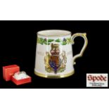 Spode Queens Silver Jubilee Bone China Tankard 1952 - 1977, in original box and as new condition.