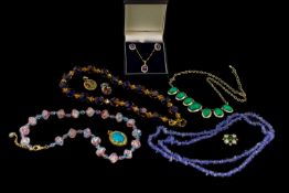 Collection of Quality Vintage & Contemporary Costume Jewellery. Comprising boxed set of earrings and