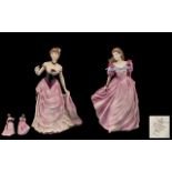 Coalport Handpainted Figurines (2). 1.