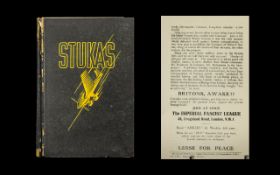 A rare copy of the 'Stukas' book written in German by Erlebnis Eines Fliegerkorps with assistance