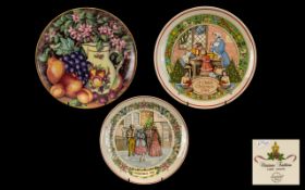 Three Decorative Plates including Wedgwood 'A Child's Christmas' dated 1984; Wedgwood Christmas