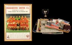 Football Interest - Manchester United Collectibles including Manchester United FC 1968 Framed