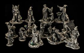 A Collection of Tudor Mint Myth and Magic Figures (14) in total. To include A chilly Christmas x2,