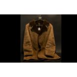 Gentleman's Sheepskin Coat by Conder of Ipswich, in brown colour, approx size 40/42'' chest. Good