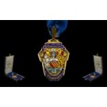 Manchester Silver Gilt & Enamel Badge 'Past President, Manchester District Machinery and Metal