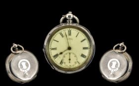 Silver Pocket Watch. Victorian hallmarked silver Gents Pocket Watch.