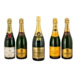 Collection of Champagne to include Moet & Chandon Premiere Cuvee; Veuve Clicquot Ponsardin; two