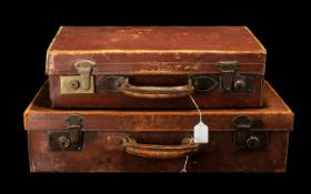 Early 20th Century Leather Suitcases. 2