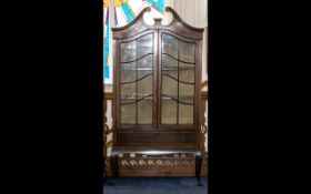 An Edwardian Mahogany Inlaid Display Cab