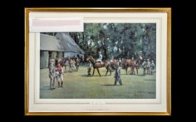 Horse racing limited edition print. "The
