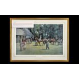 Horse racing limited edition print. "The