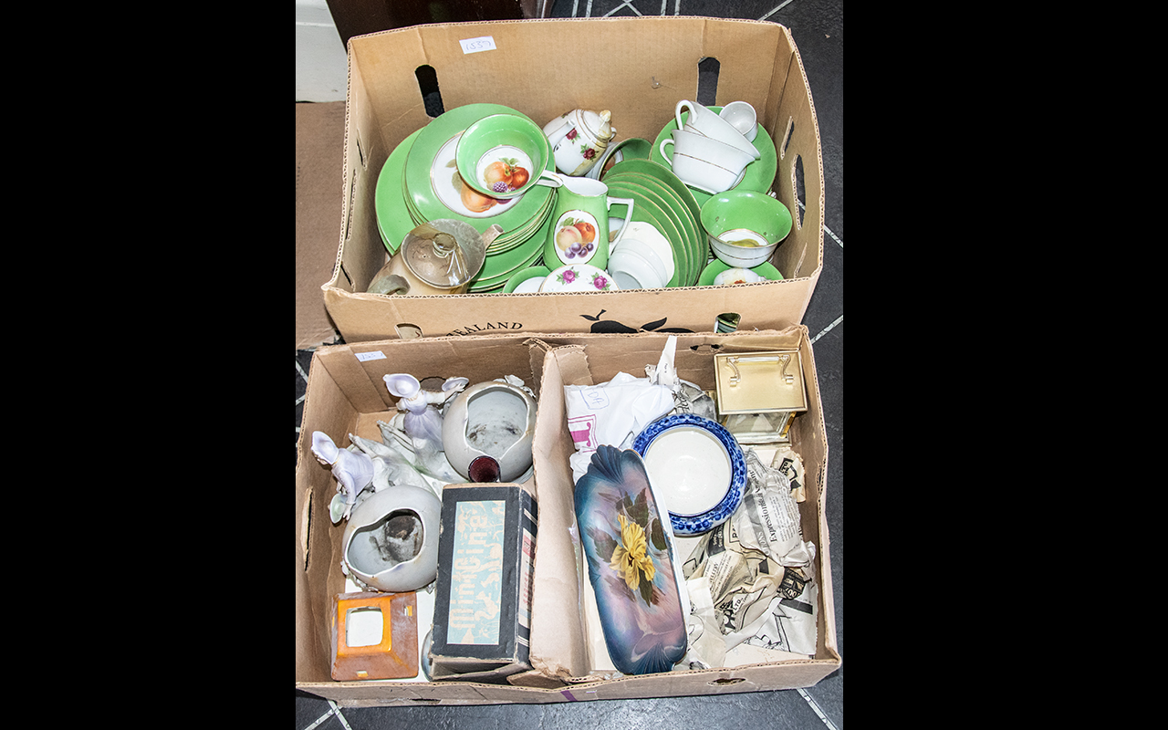 Two Boxes of Miscellaneous Pottery inclu