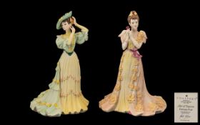 Coalport Handpainted Figures (2). 1. A