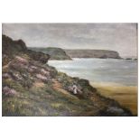 Sylvia Richards, Cornish Coast near Fowey, oil on canvas