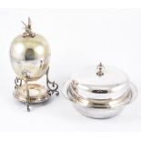 Silver plated egg coddler