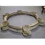 Garden sectional fountain surround