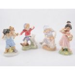 A collection of Royal Worcester Golden Jubilee Year limited edition figurines plus others (11)