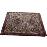 Turkish Caucasian pattern rug, and a Bakhtiari rug (2)