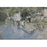 Sir William Russell Flint - a limited edition print "Silver and White", and two others, [3]