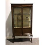 Edwardian mahogany china cabinet