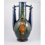 A large Continental Art Pottery floor vase