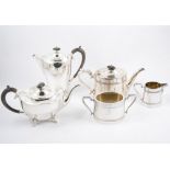 Various silver plated teasets and hollow ware