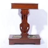 Victorian mahogany display table