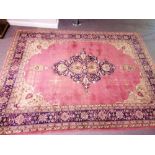 A large Persian carpet