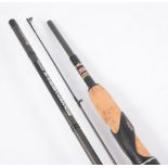 Two carbon fibre match fishing rods