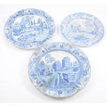 A collection of Staffordshire pottery transferware,