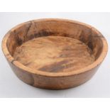 A turned sycamore grain bowl/ tray
