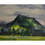 Rigby Graham, The Rigi from Meierskappel - Schwyz, watercolour.