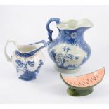Collection of decorative plates, blue and white wares, fruit set, Japanese wares.