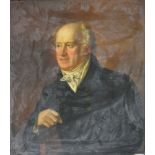 Victorian School, portrait of Samuel Cater, half length, oil on canvas, 76 x 65cm.