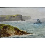 English school, a pair of coastal scenes, oil on board