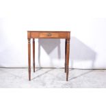 Regency style mahogany side table