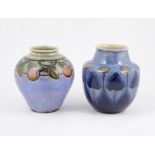 Two Doulton Lambeth stoneware vases