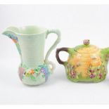 Royal Winton limited edition Beehive teapot, and other Beehive related pottery