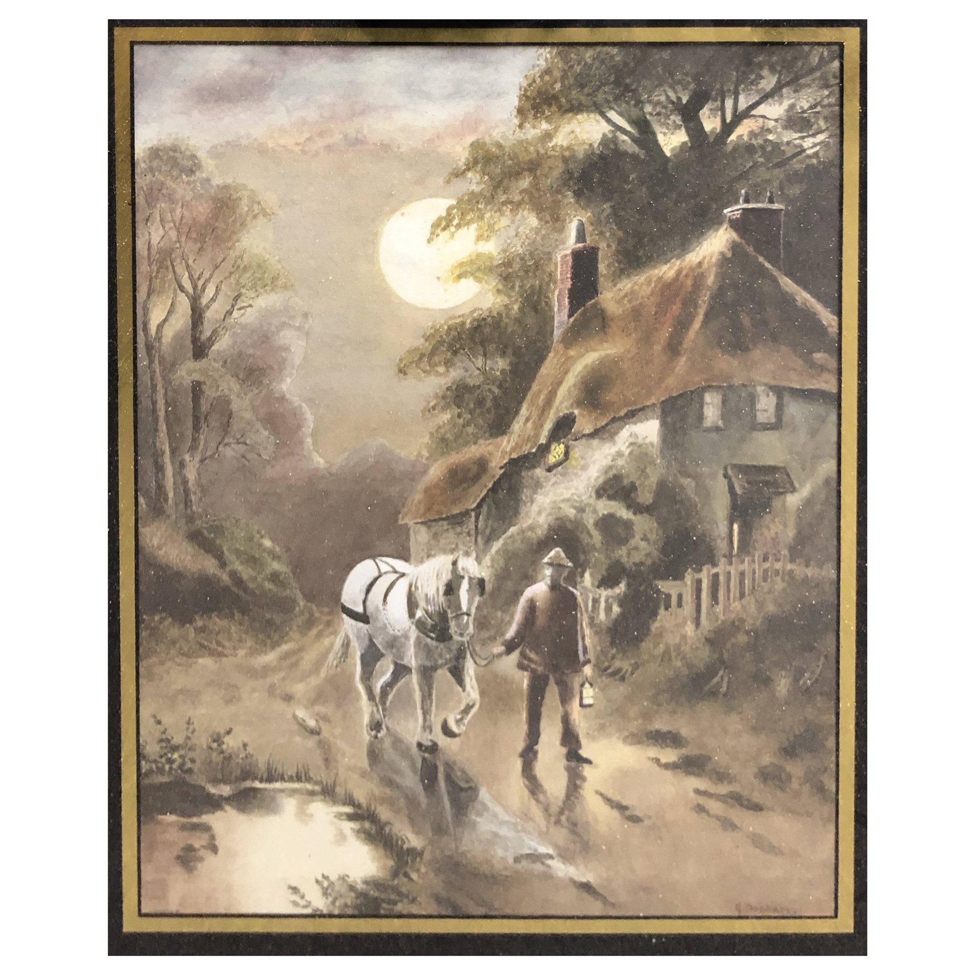 G H Jenkins, Woodland river, watercolour - Image 4 of 4