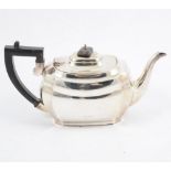 A silver teapot, by S Blanckensee & Son Ltd, Chester, 1935