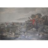 After Henry Alken, Batchelor's Hall set of six hand coloured prints aquatints, ...