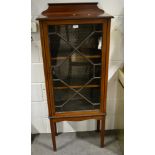 Edwardian mahogany china cabinet, rectangular...