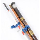 Fishing equipment; including split cane rods, reels, tackle and accessories.