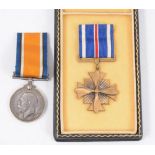 British War Medal awarded to 5076 RFMN. Manbir Thapa 1-8 Gurkhas; and a USA Distinguished Flying