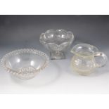 Three boxes of assorted glass ware