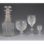 Suite of Webb Corbett lead crystal, together with other crystal ware.